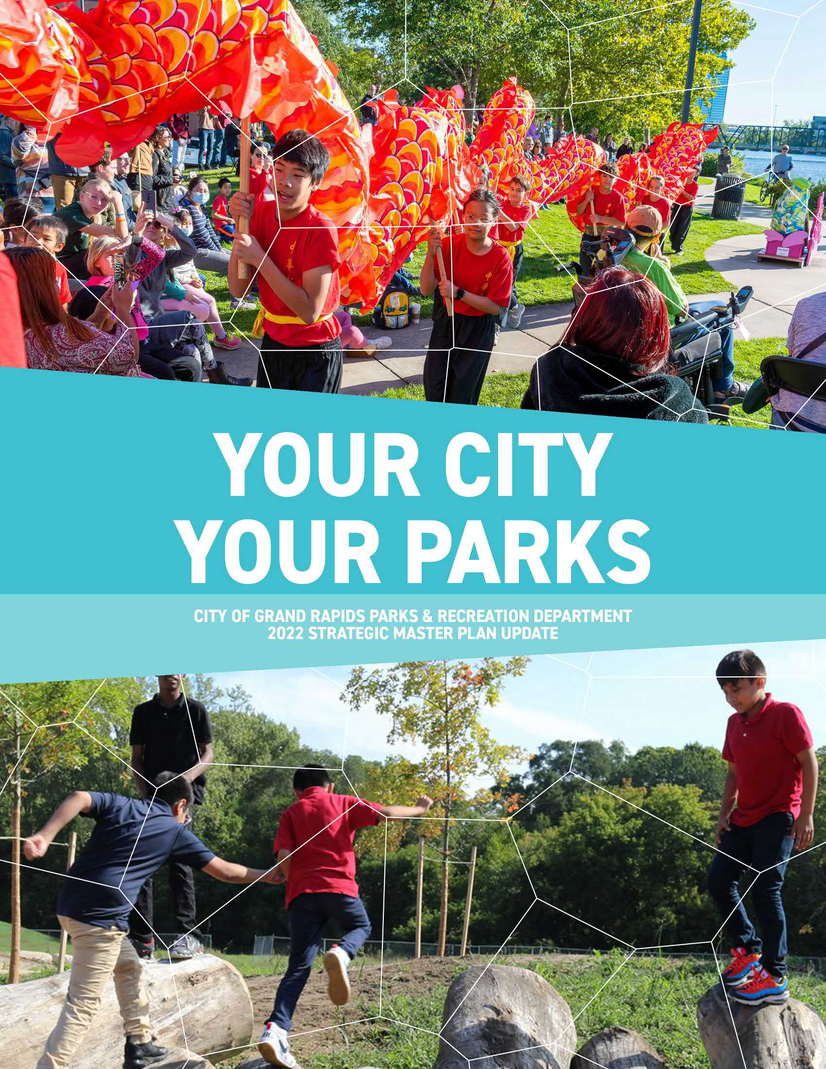 Title page of the 2022 Parks & Recreation Strategic Master Plan - words 