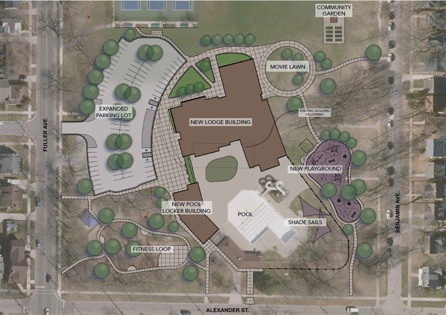 Site Plan for improvements at MLK Park