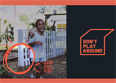 Don't Play Around, Lead awareness logo