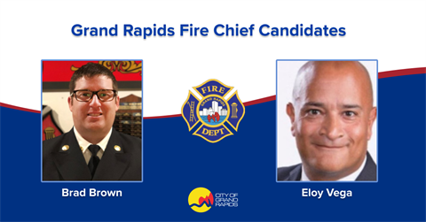 Dr. Brad Brown, Grand Rapids Fire Department (L), and Eloy Vega, Port Neches Fire Department