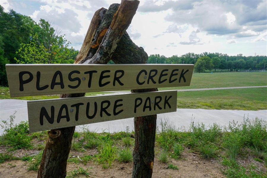 Plaster Creek Nature Park Sign