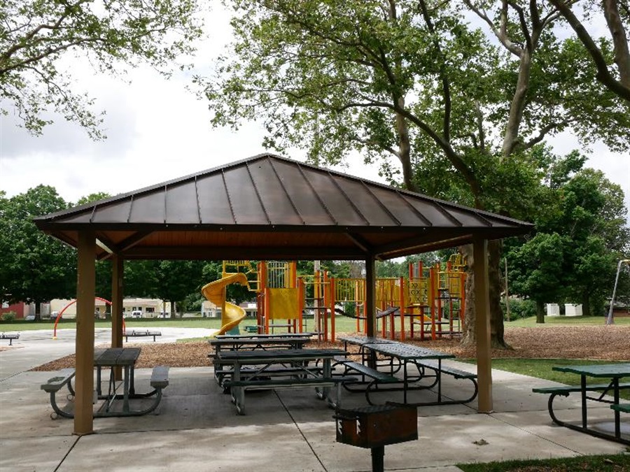 Fuller picnic shelter, westside view