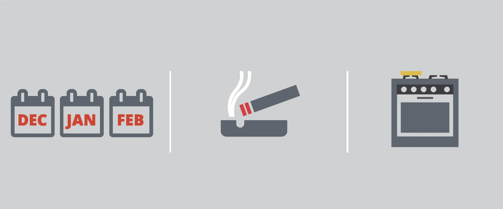 graphics of calendar smoking stove