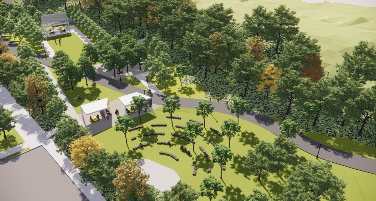 rendering of proposed oxford trail improvements