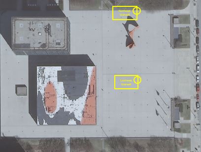 Calder Plaza evacuation map