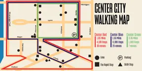 Click to expand the Center City walking map